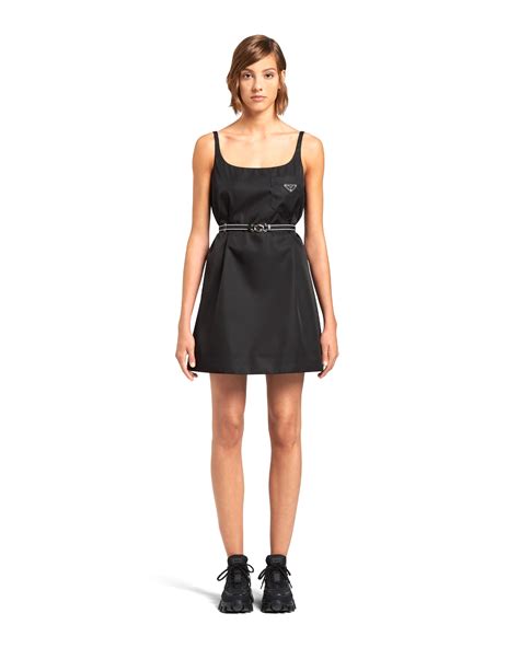 prada gabardine dress|Prada re nylon logo.